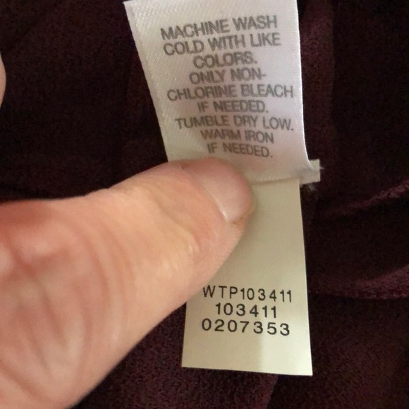 3/$30 J Jill Pinot blouse 3/4 sleeve with ruffle - Picture 7 of 7